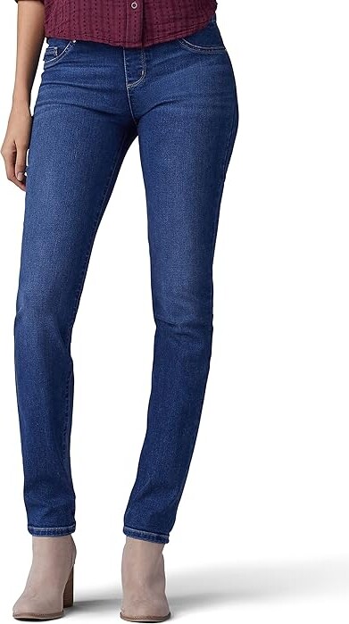 Lee Sculpting Missy Slim Fit Slim Leg Pull-On Mid-Rise Women's Jeans Expedition : 4 31, Cotton/Denim/Polyester