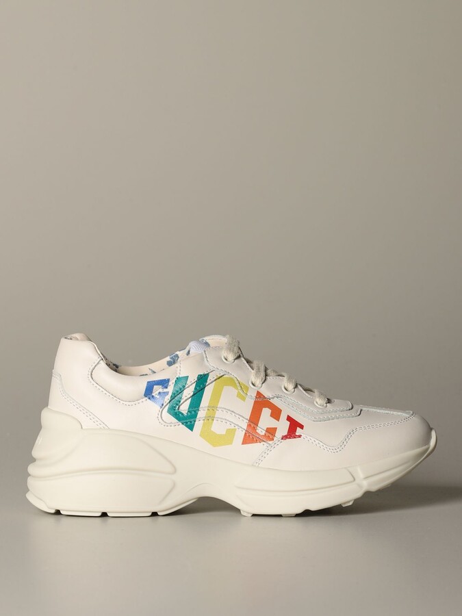 rainbow sneakers gucci