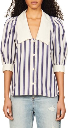 Sandro Striped Top | Shop the world's largest collection of fashion 