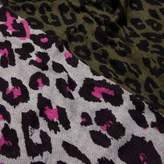 Thumbnail for your product : River Island Womens Khaki and pink leopard scarf