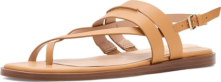 Cole Haan Go-to Estella Flat Thong Women's Sandals Biscuit : 5.5 B - Medium Leather