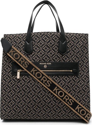 Michael Kors Jodie Small Jacquard Logo Recycled Polyester Tote Handbag |  eBay