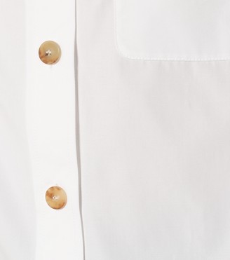 Chloé Tie-neck cotton-poplin blouse
