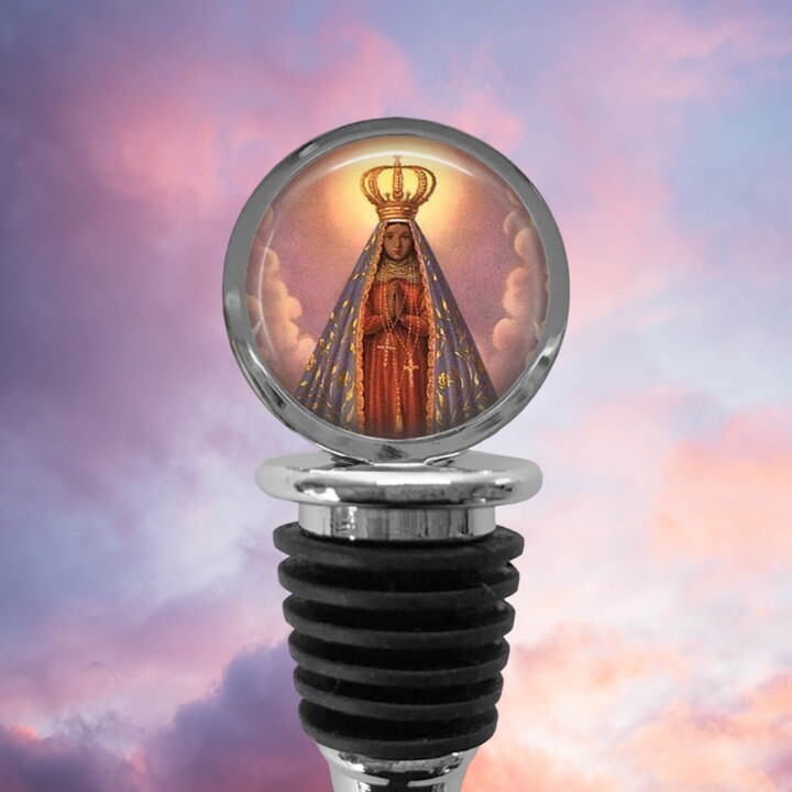 Our Lady Of Fatima Wine Stopper Religious Catholic Kitchen Gift
