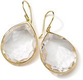 Thumbnail for your product : Ippolita 18k Rock Candy Large Teardrop Earrings, Clear Quartz