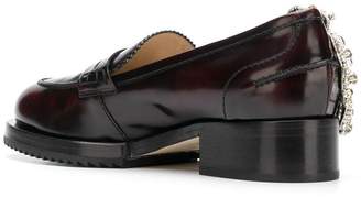 No.21 crystal patch chunky loafers