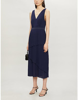 Thumbnail for your product : Ted Baker Pleated tiered crepe midi dress