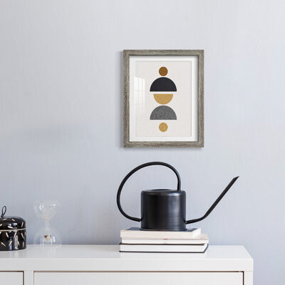 Latitude Run Shapely Center -Framed Print