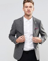 Thumbnail for your product : Selected Herringbone Blazer with Fleck in Slim Fit