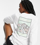 Thumbnail for your product : The North Face Faces long sleeve t-shirt in white/green Exclusive at ASOS