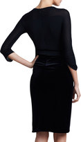 Thumbnail for your product : Giorgio Armani Three-Quarter-Sleeve Combo Dress, Black