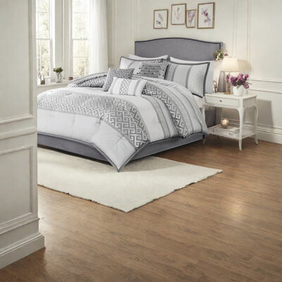 CANJUN Elegant 7-piece Bedding Sets Polyester Jacquard Traditional Geometric Style For Home