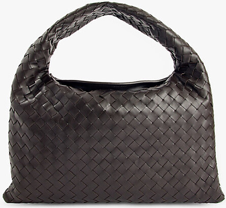 Bottega Veneta Womens Fondant-M Brass Hop Small Leather Shoulder Bag