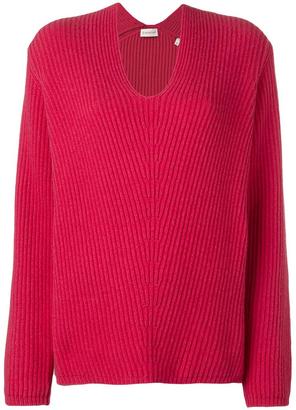 Moncler ribbed loose fit sweater - women - Cashmere/Wool - M