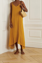 Thumbnail for your product : CARAVANA Akbal Frayed Cotton-gauze Maxi Dress