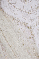 Thumbnail for your product : Alessandra Rich Chiffon and lace bodysuit and maxi skirt set