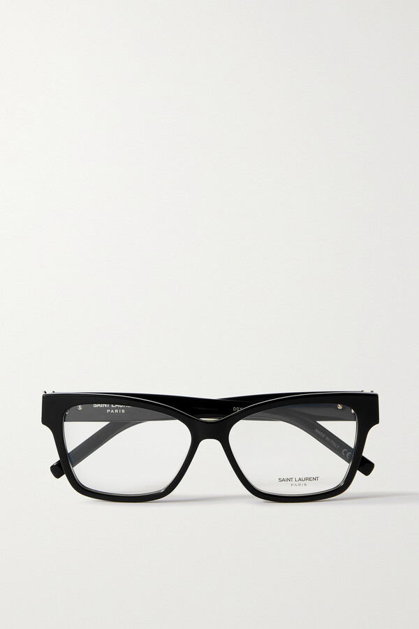 Saint Laurent Eyewear Ysl Dframe Acetate Optical Glasses Black