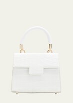 Thumbnail for your product : Maria Oliver Michelle Mini Shiny Alligator Top-Handle Bag