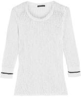 Thumbnail for your product : James Perse Open-Knit Cotton And Linen-Blend Sweater