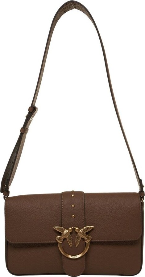 Pinko Love Birds Studded Satchel Bag