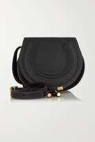 Thumbnail for your product : Chloé Marcie Mini Textured-leather Shoulder Bag - Black
