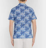 Thumbnail for your product : Altea Slim-Fit Camp-Collar Printed Cotton Shirt