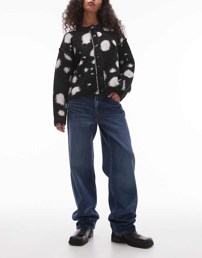 Levi's baggy dad jeans in dark blue