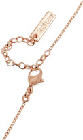 Thumbnail for your product : Kenzo Tiger rose gold-plated cubic zirconia necklace