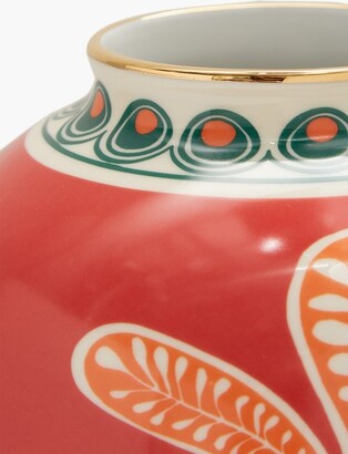 La DoubleJ Big Pineapple 18kt-gilded Porcelain Vase
