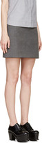Thumbnail for your product : Viktor & Rolf Dark Heather Grey Bonded Flannel Mini Skirt