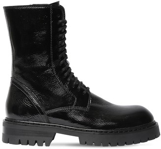Ann Demeulemeester 40mm Vintage Leather Combat Boots