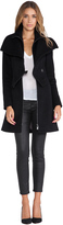 Thumbnail for your product : Soia & Kyo Fei Classic Wool Coat with Faux Fur collar
