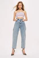 Thumbnail for your product : Topshop Spot Shirred Bandeau Top