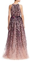 Thumbnail for your product : Pamella Roland Sleeveless Embellished Tulle Ball Gown