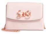 Thumbnail for your product : Ted Baker Leorr Bow Leather Crossbody Bag - Pink
