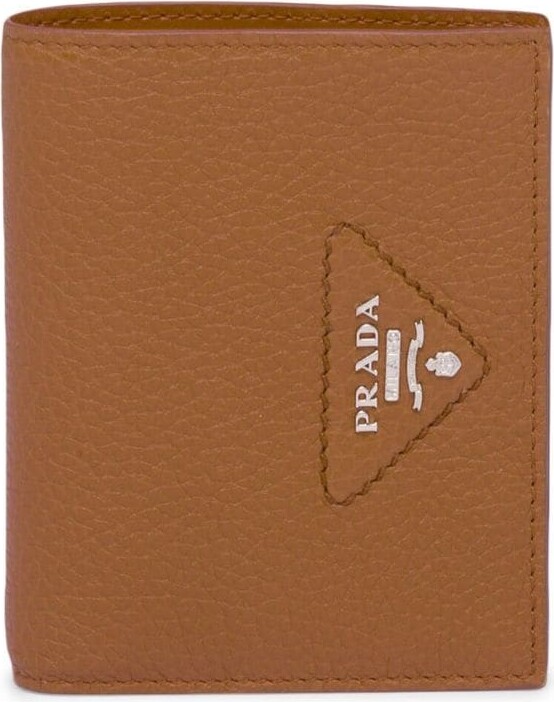 Prada Red Saffiano Leather Wallet on Strap Orange Pony-style