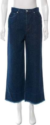 Cédric Charlier Two-Tone Cropped Jeans w/ Tags