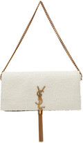 Thumbnail for your product : Saint Laurent White Medium Kate 99 Tassel Bag