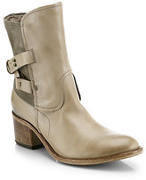 Thumbnail for your product : Alberto Fermani Zonza Leather & Suede Buckle Boots