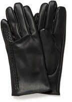 Thumbnail for your product : Forever New Amelia PU Stitch Detail Gloves - Black - s m