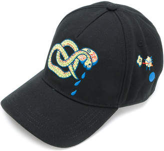 Diesel snake embroidered cap