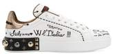 Thumbnail for your product : Dolce & Gabbana 20mm Portofino Studded Leather Sneakers