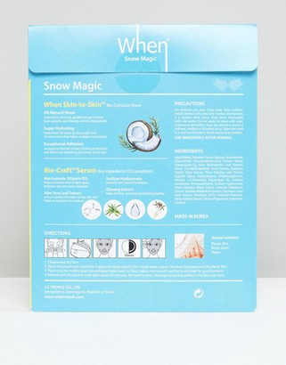 When Snow Magic Brightening Sheet Mask