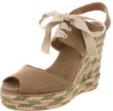 Thumbnail for your product : Tory Burch Canvas Espadrille Wedges
