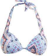 Thumbnail for your product : boohoo Mix & Match Push Up Plunge Tile Print Top