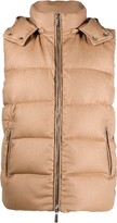 Thumbnail for your product : Moorer Fireba padded cashmere gilet