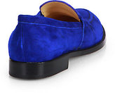 Thumbnail for your product : Manolo Blahnik Consulta Suede Loafers