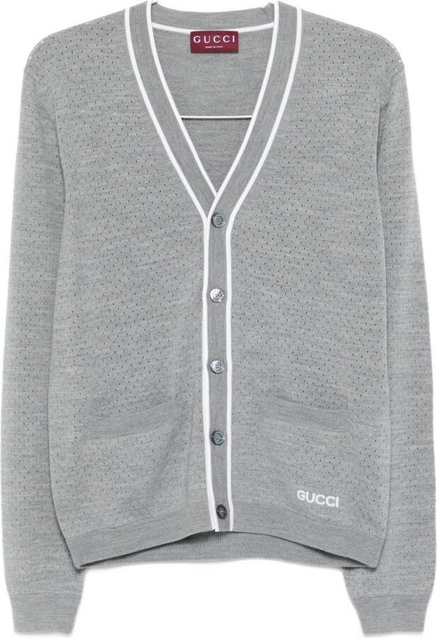 Gucci Wool V-Necked Cardigan
