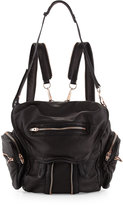 Thumbnail for your product : Alexander Wang Mini Marti Leather Backpack, Black/Rose Gold