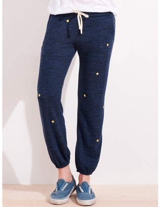 Sundry Sweater Knit Star Patches Sweatpant